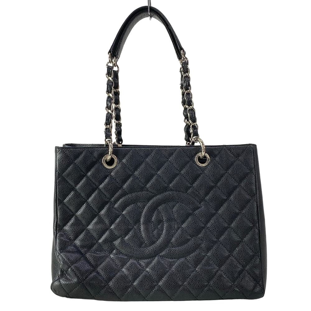 Chanel Reprinted chain tote,GST Tote Bag A50995 Black Silver - Picture 1 of 16